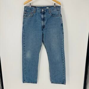 Vintage Levi’s 505 Jeans 36x30 Mens Made In USA Blue Denim Black Batwing 90’s